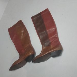 Bandit's Woman Vintage Patchwork Leather Boots Size 6M